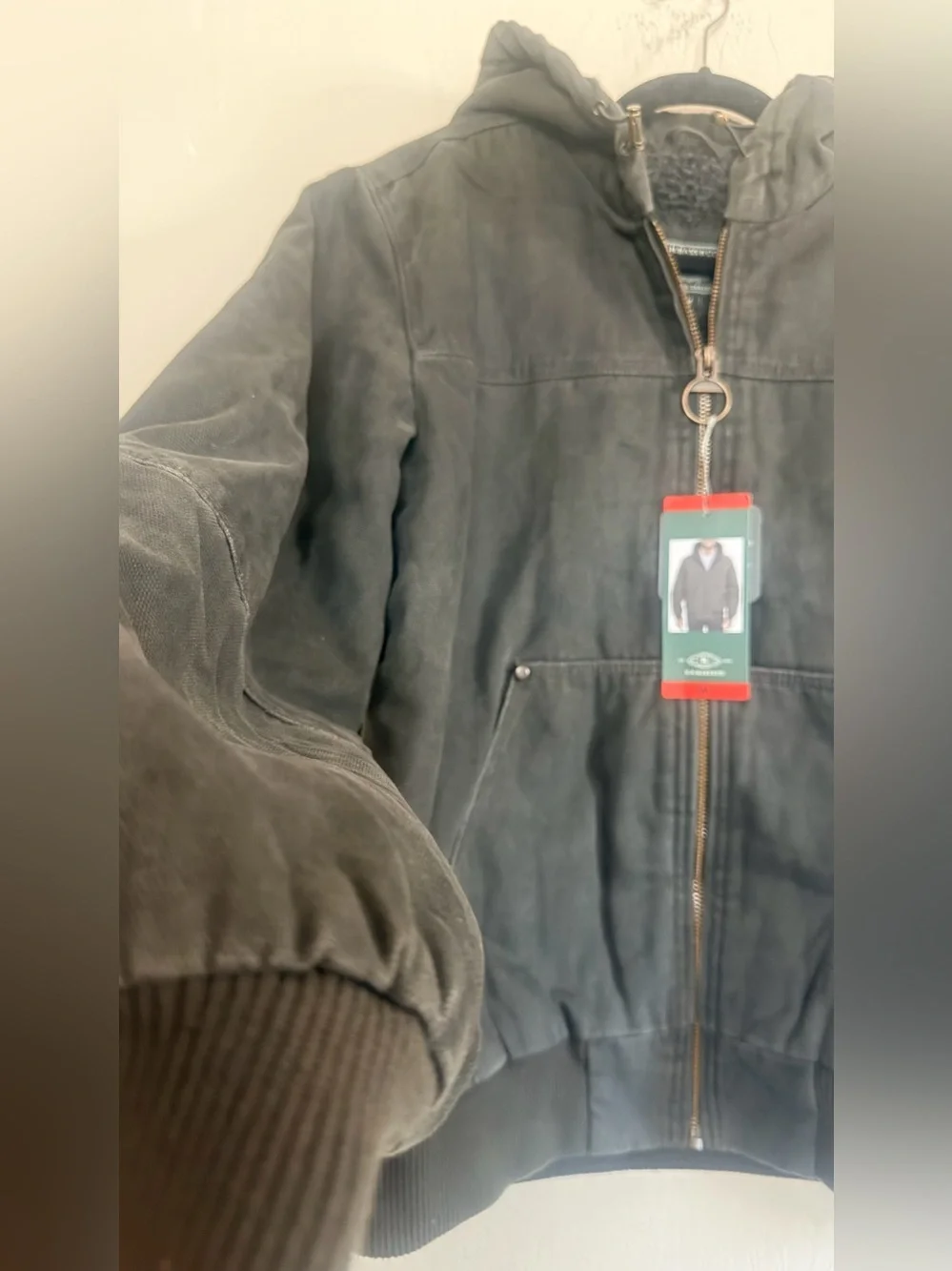 G.H. Bass & Co. Gray Hooded Puffer Jacket